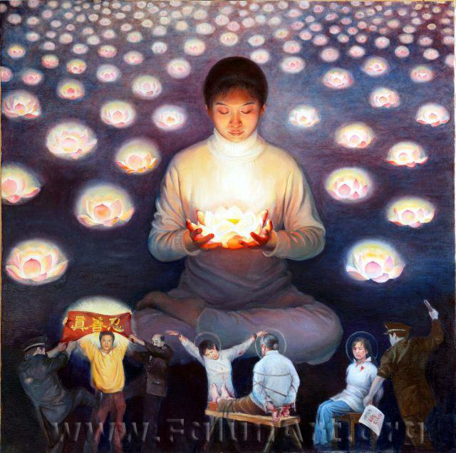 Tu luyện Đại Pháp, một bé gái còng lưng đã đứng thẳng được