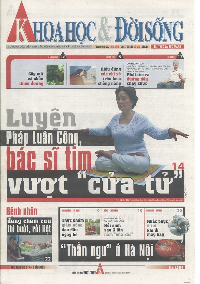 Báo ‘Khoa học & Đời sống’: Luyện Pháp Luân Công, bác sĩ tim vượt “cửa tử”