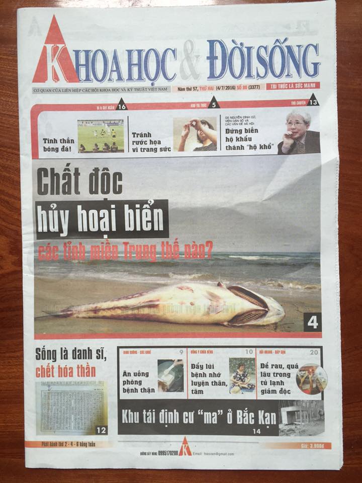 Báo ‘Khoa học & Đời sống’ đã đưa một thông tin vô cùng bổ ích, bạn biết chưa?