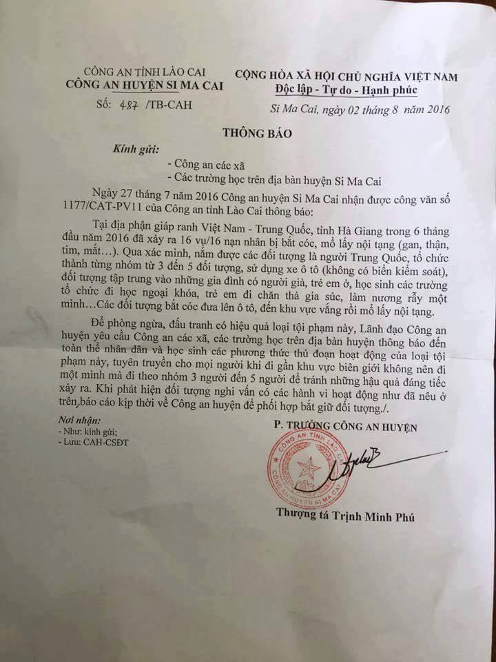 Cảnh báo: Nạn bắt cóc trẻ em mổ cướp nội tạng đang gia tăng