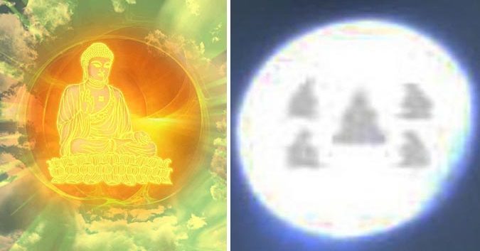 Hạt Xá Lợi xuất hiện 5 bức tượng Phật khi nhìn dưới kính hiển vi điện tử