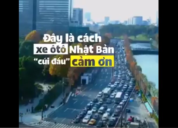Đây là cách mà xe ôtô ở Nhật Bản cúi đầu cảm ơn