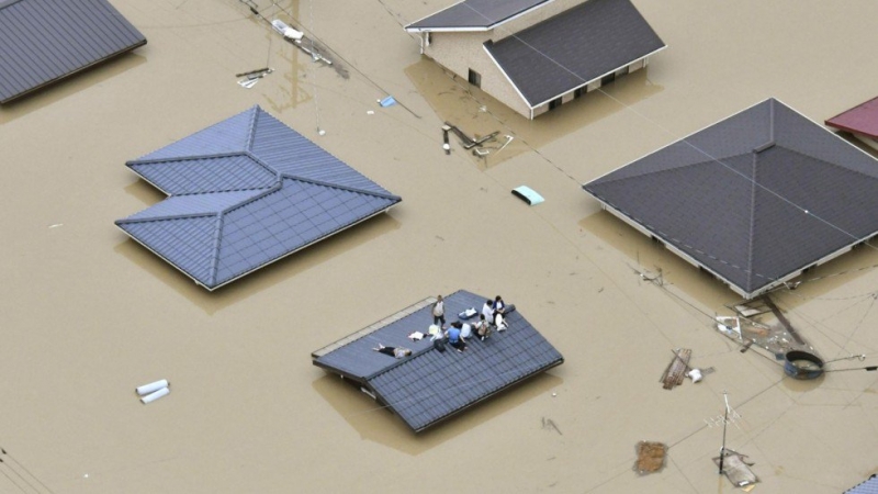 Lũ lụt kinh hoàng ở Nhật Bản: 162 người chết, mất tích